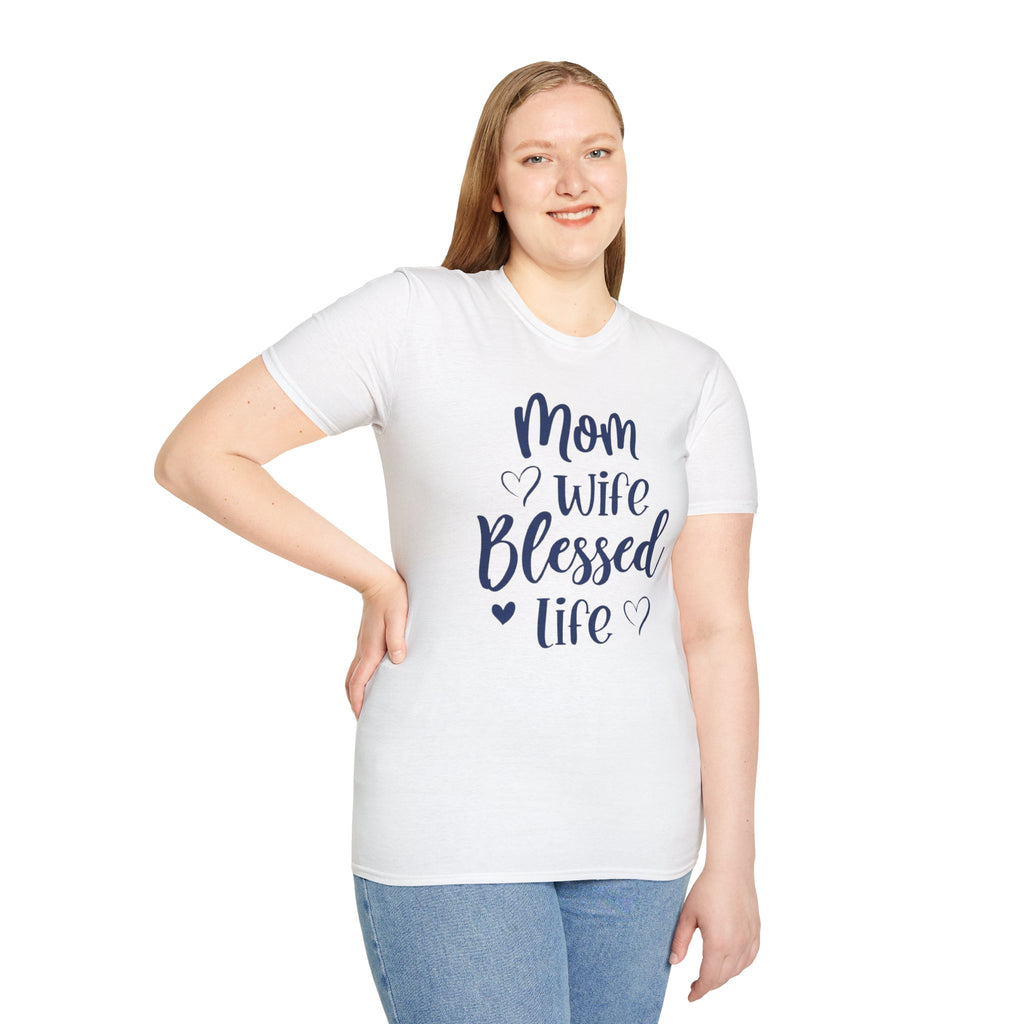 Mom Wife Blessed Life T-Shirt